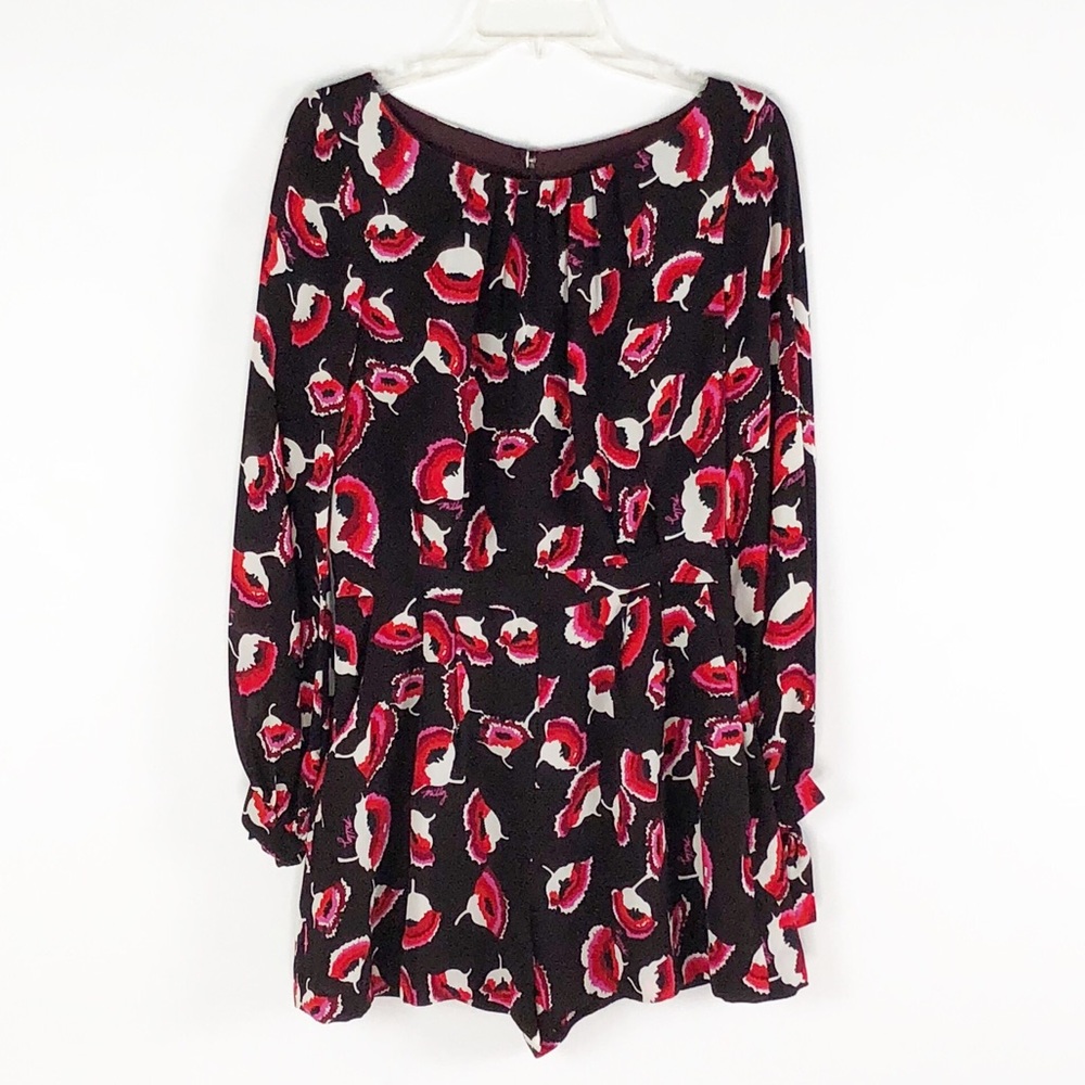 Milly of New York Louiza Chiffon Floral Romper